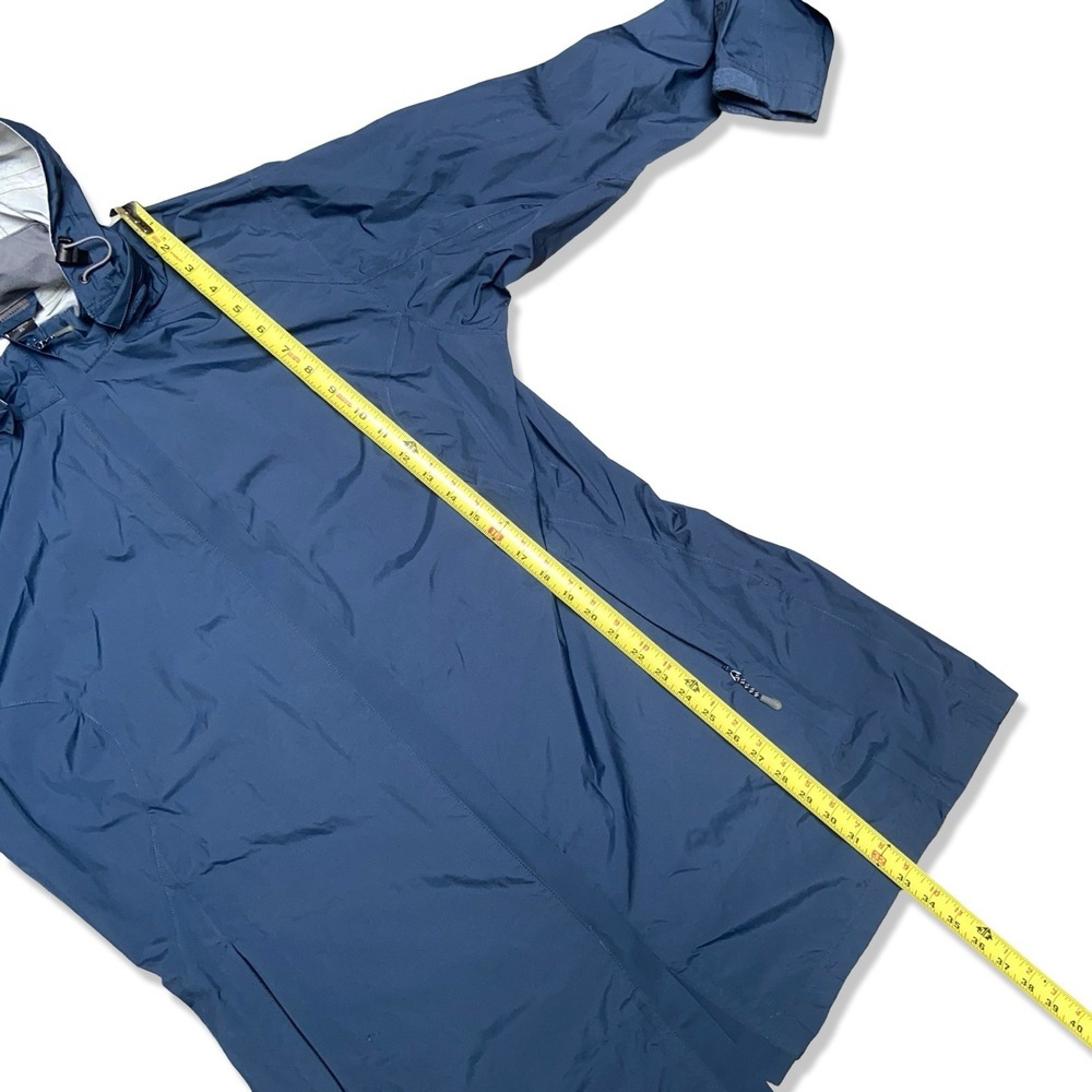 REI Co-op Rain Jacket Women's Blue Waterproof Hooded Shell Outdoor Size XL Long - Picture 4 of 9